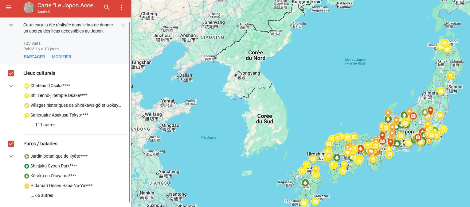 Carte kokoro Voyages